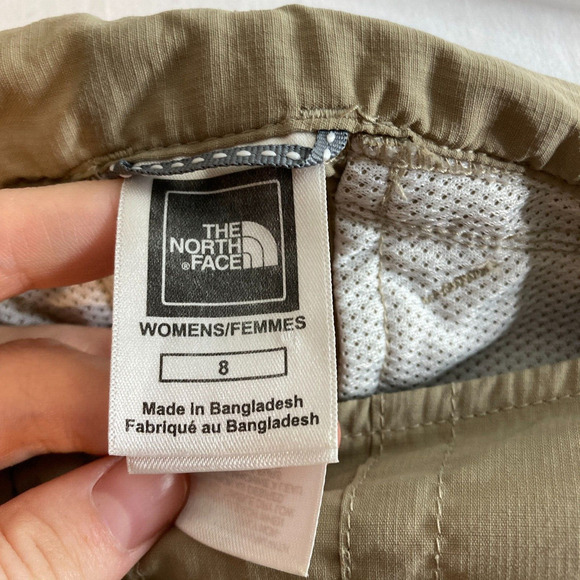 The North Face Women’s Tan Aphrodite Motion Cargo Capri Activewear Pants Size 8 - Picture 8 of 13